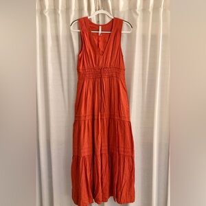 Anthropologie Summerset Linen Maxi Dress